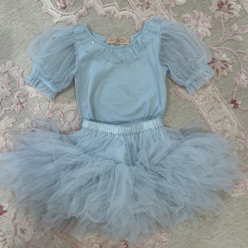 Tutu Du Mande Holly Tulip baby blue set